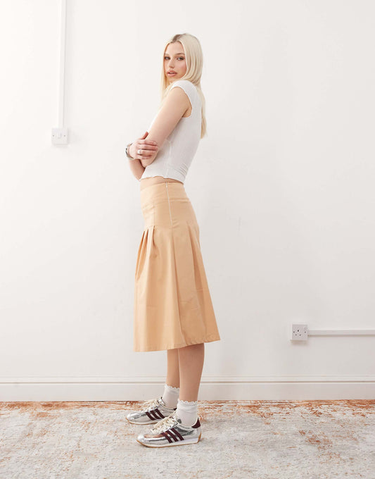 Midi Kilt Skirt