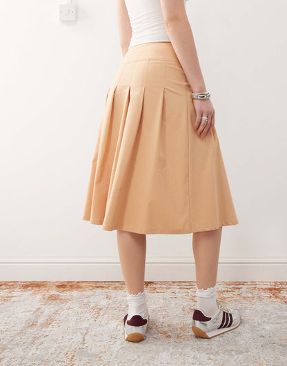 Midi Kilt Skirt