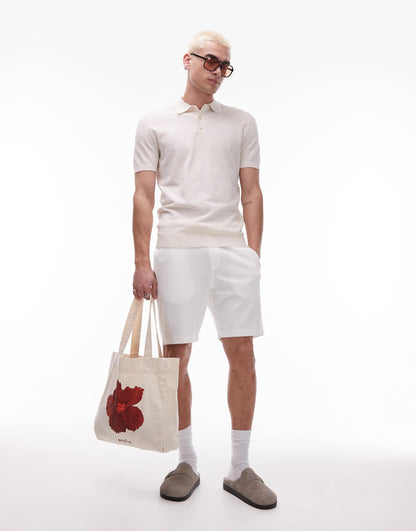Knitted Collared Polo Shirt