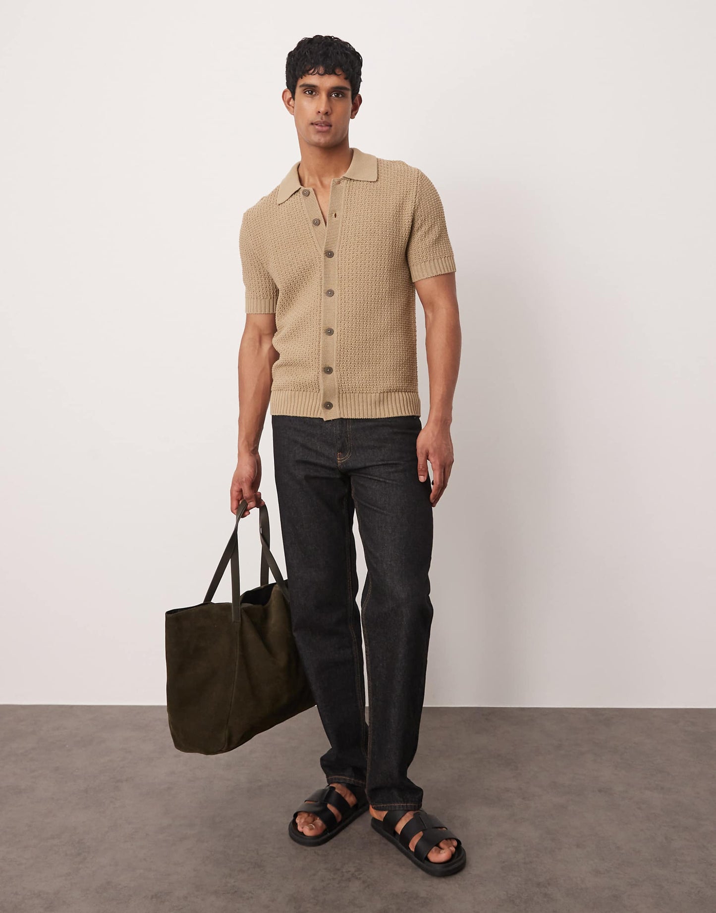 Button Through Knitted Shirt