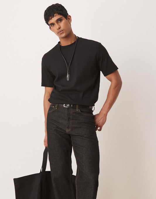 Ribbed Oversized T-Shirt