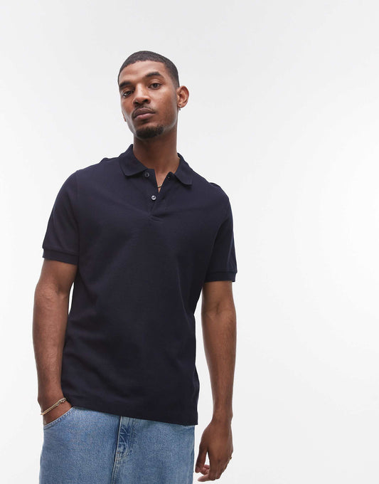 Jersey Revere Collar Polo
