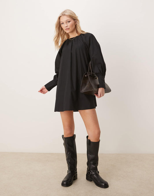 Deep Cuff Mini Dress