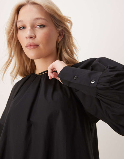 Deep Cuff Mini Dress