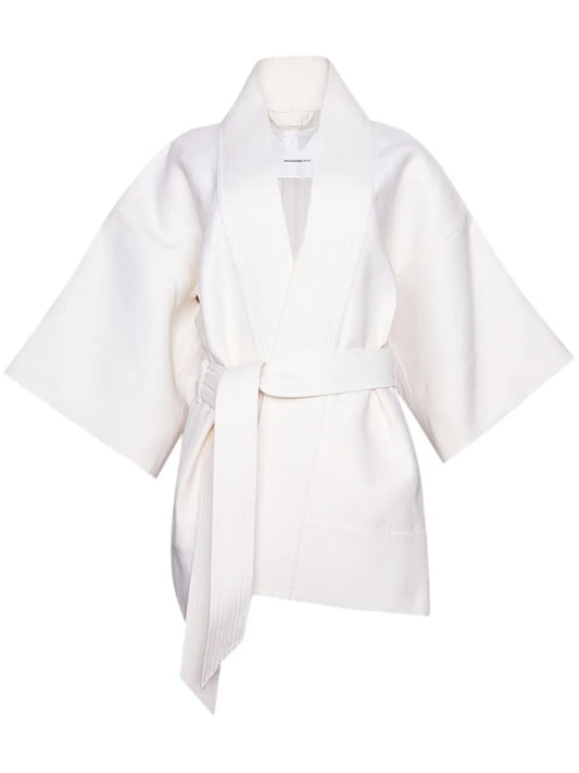 Wrap-Design Short Coat