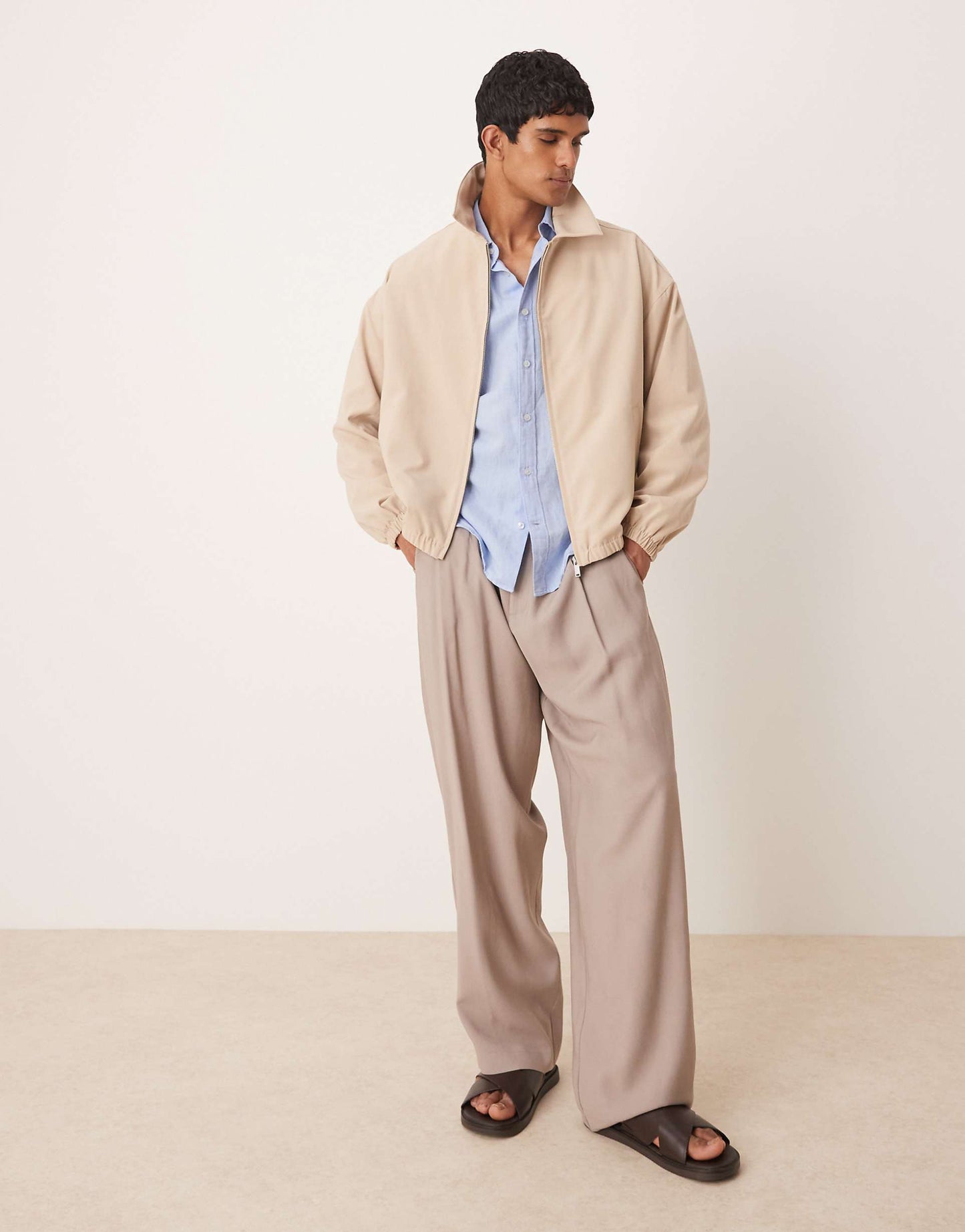 Linen Mix Long Sleeve Shirt