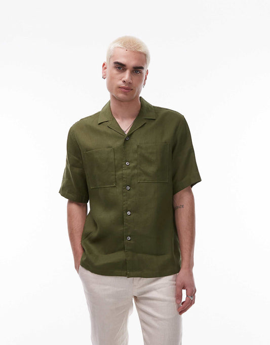 Premium Linen Short Sleeve Shirt