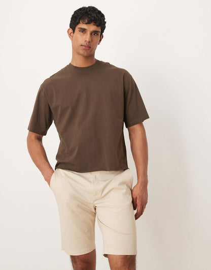 Linen Mix Chino Shorts