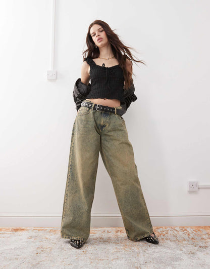 Textured Jersey Milkmaid Top