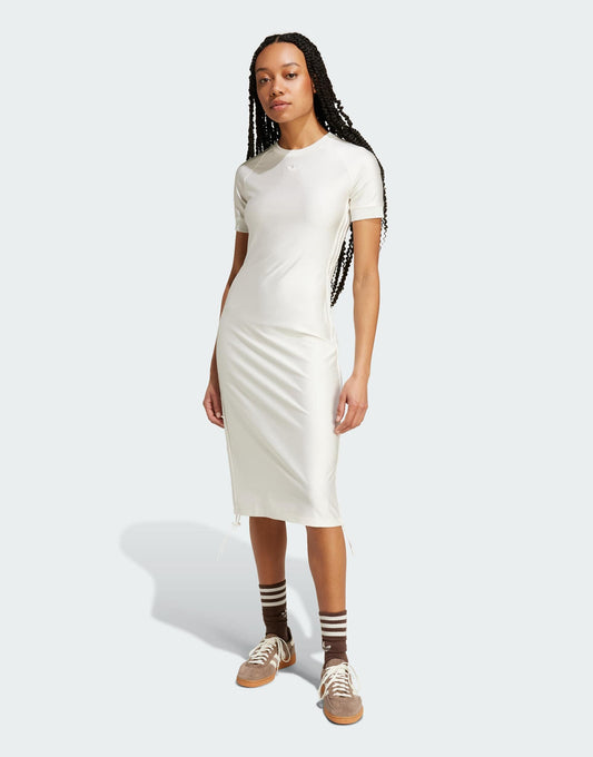 Ruched 3-Stripes Cali Tee Dress