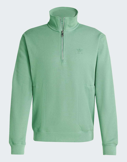 Trefoil Essentials Waffle 1/2 Zip Sweatshirt