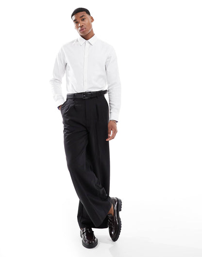 Smart Slim Herringbone Shirt