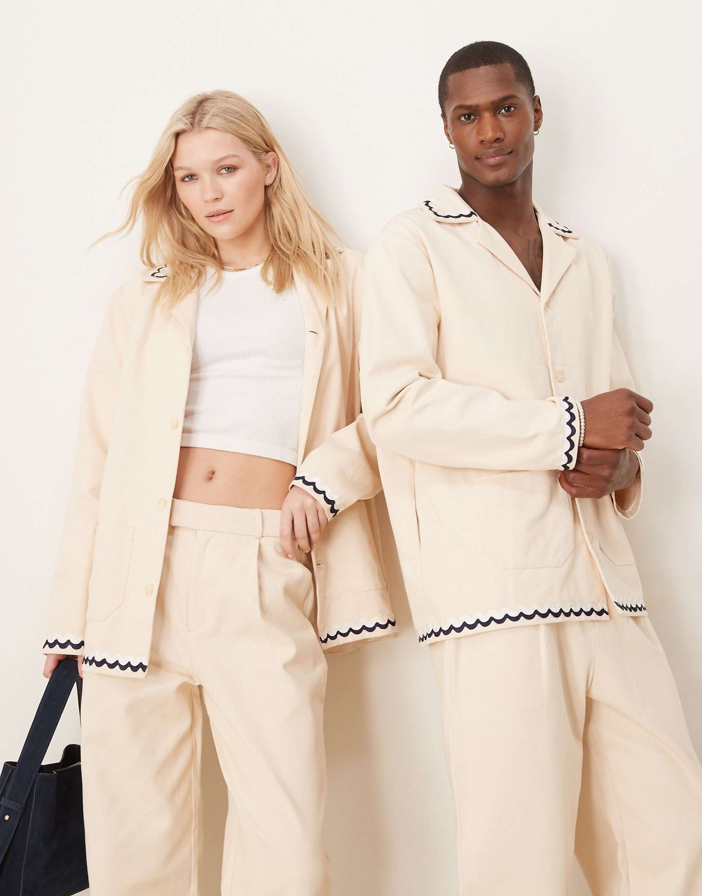 Unisex Contrast Stitch Jacket Co-Ord