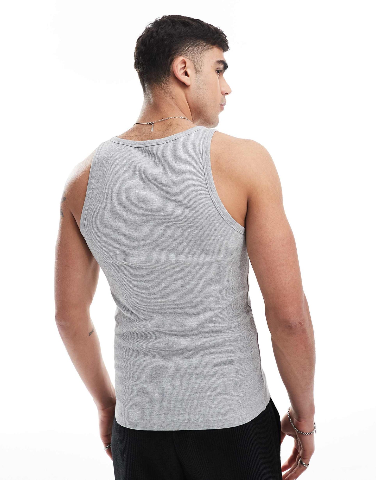 Muscle Fit Ribbed Vest