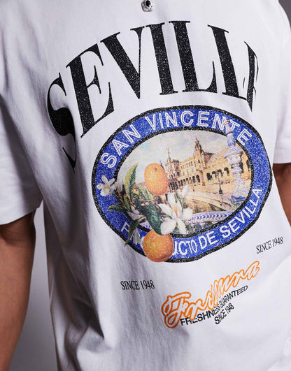 Oversized T-Shirt With City Graphic