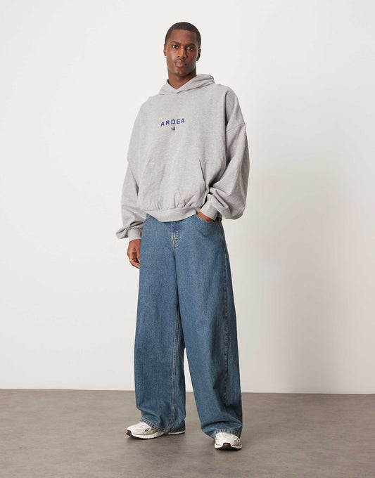 Extreme Oversized Hoodie With Americana Style Graphic