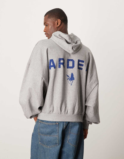 Extreme Oversized Hoodie With Americana Style Graphic