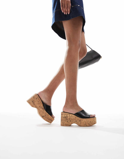 Cork Flatform Sandals