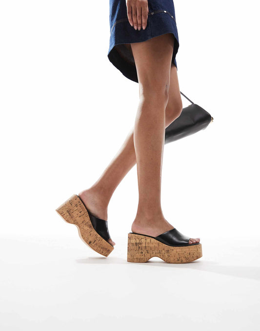 Cork Flatform Sandals