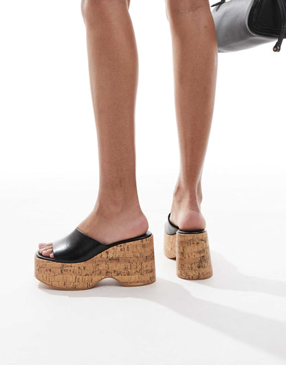 Cork Flatform Sandals