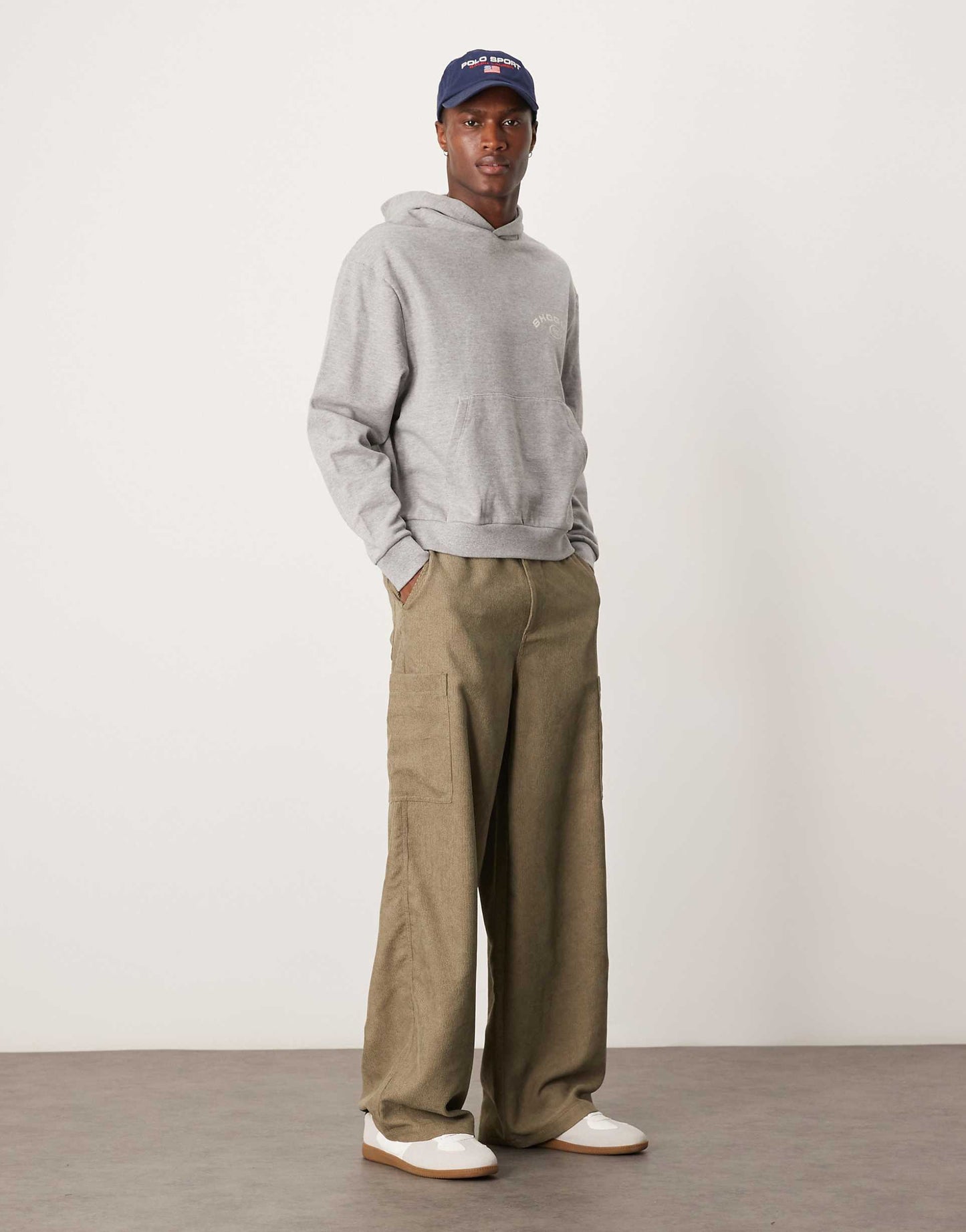 Boxy Oversized Hoodie With Americana Style Graphic