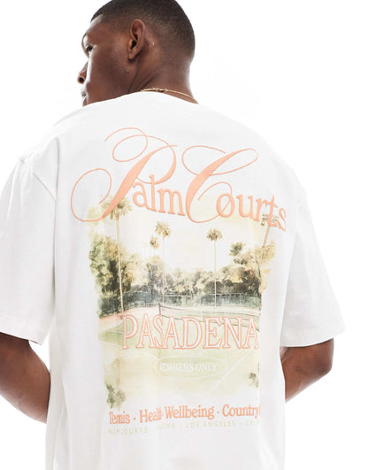 Oversized T-Shirt With Courts Back Print