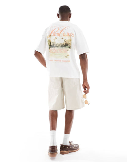 Oversized T-Shirt With Courts Back Print