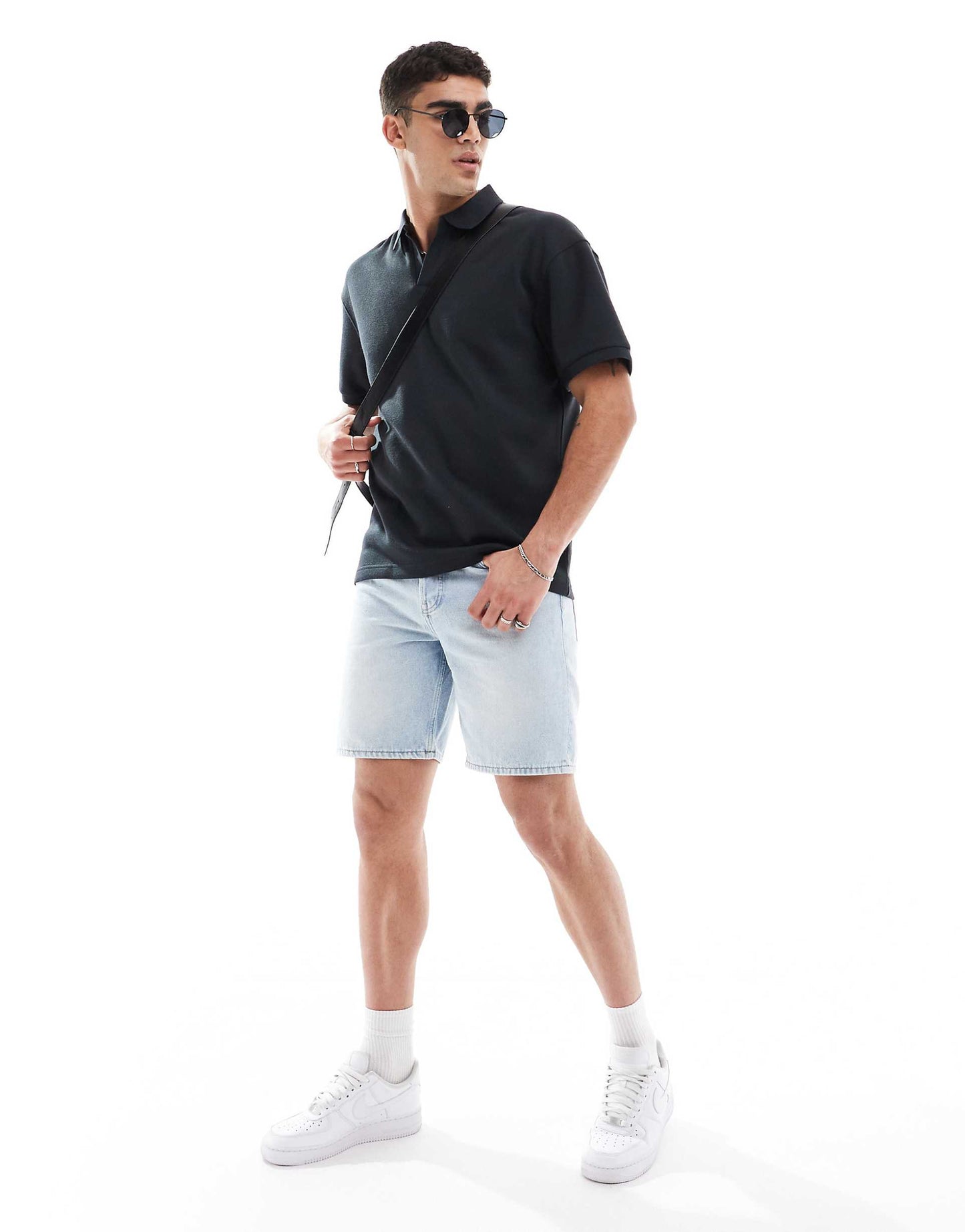 Oversized Split Neck Polo