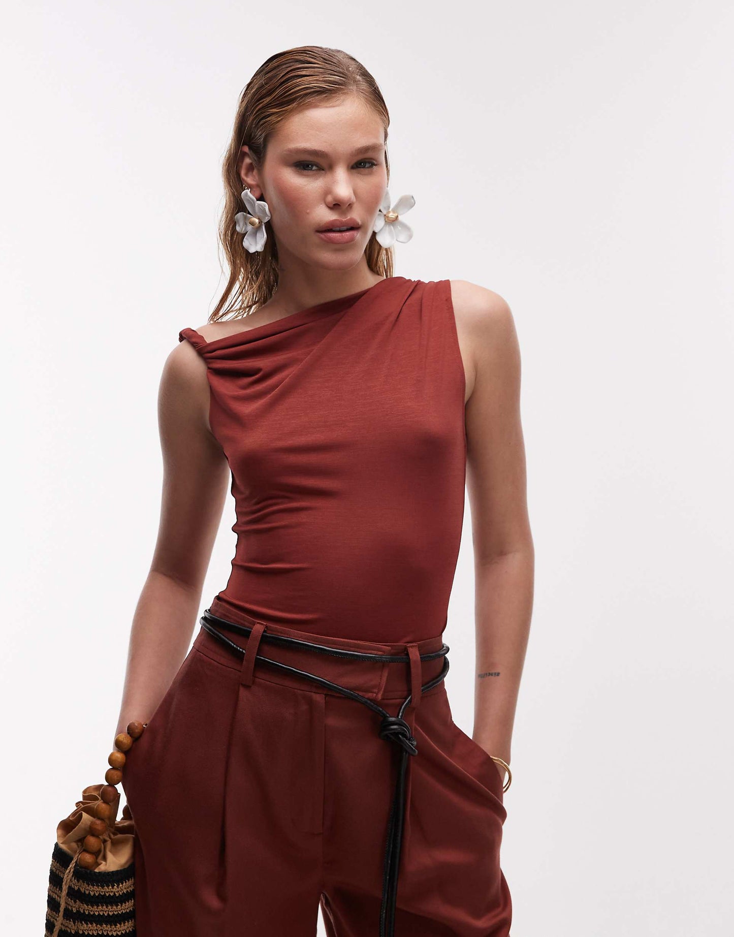 Twist One Shoulder Top