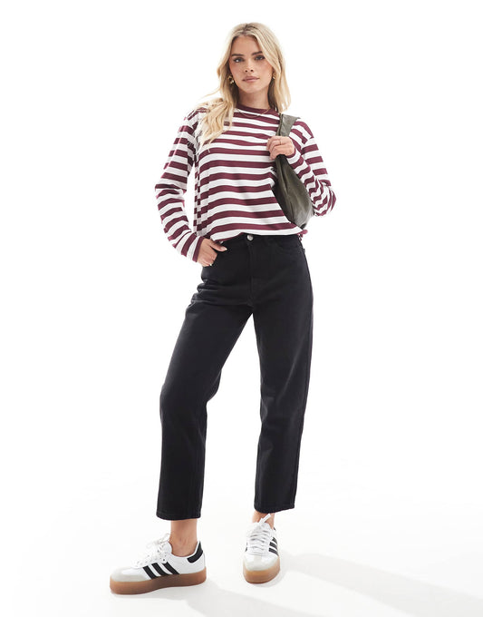 Petite High Rise Mom Jean