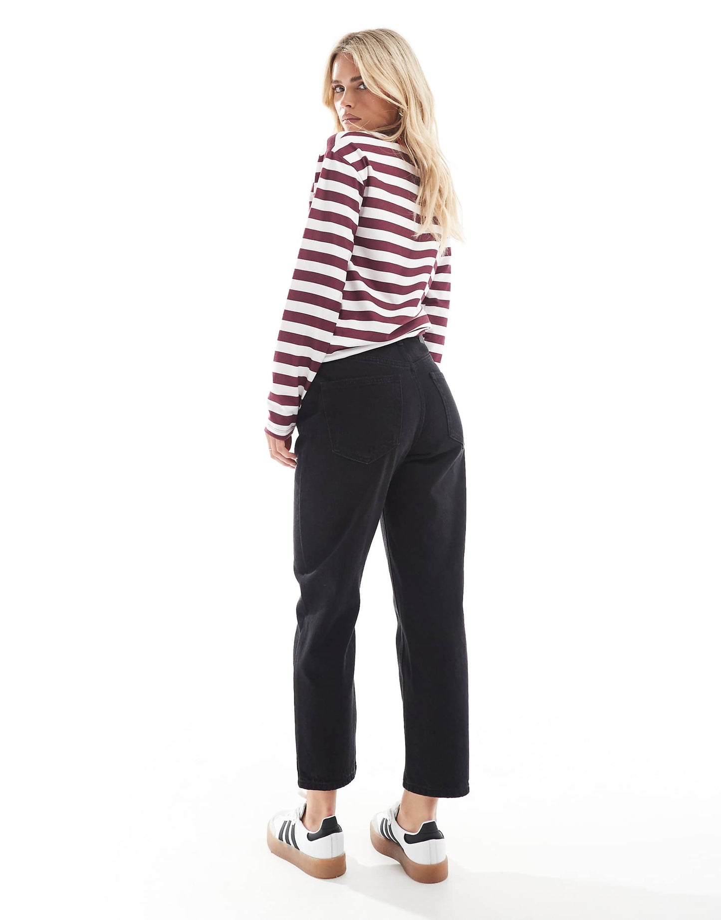 Petite High Rise Mom Jean