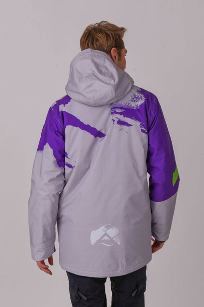 Afterparty Jacket Black & Purple Men'S