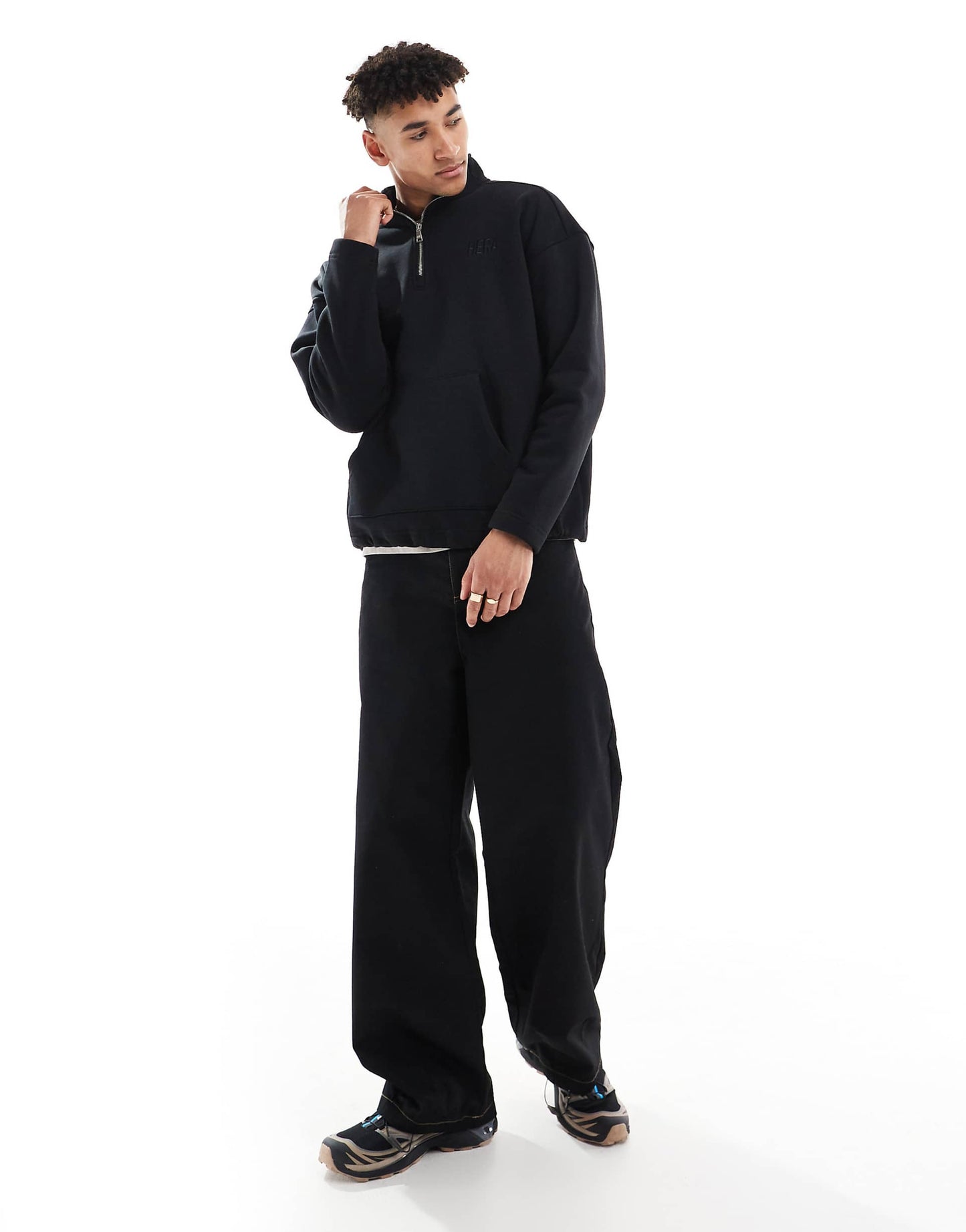 Mens Staple 1/4 Zip Sweater