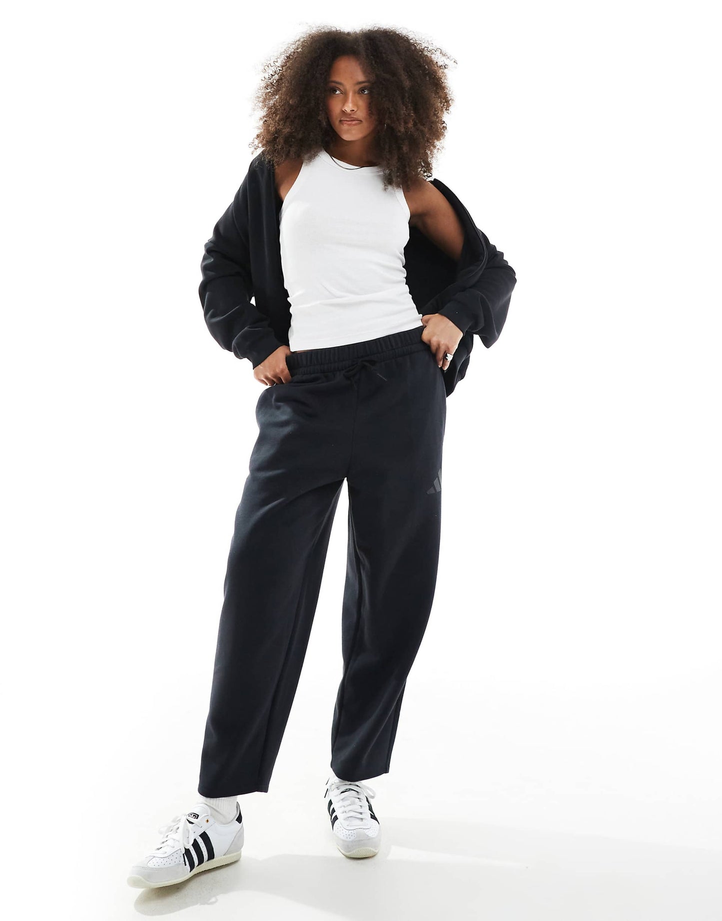 Essentials Contemporary Logo Fleece Barrel Pants