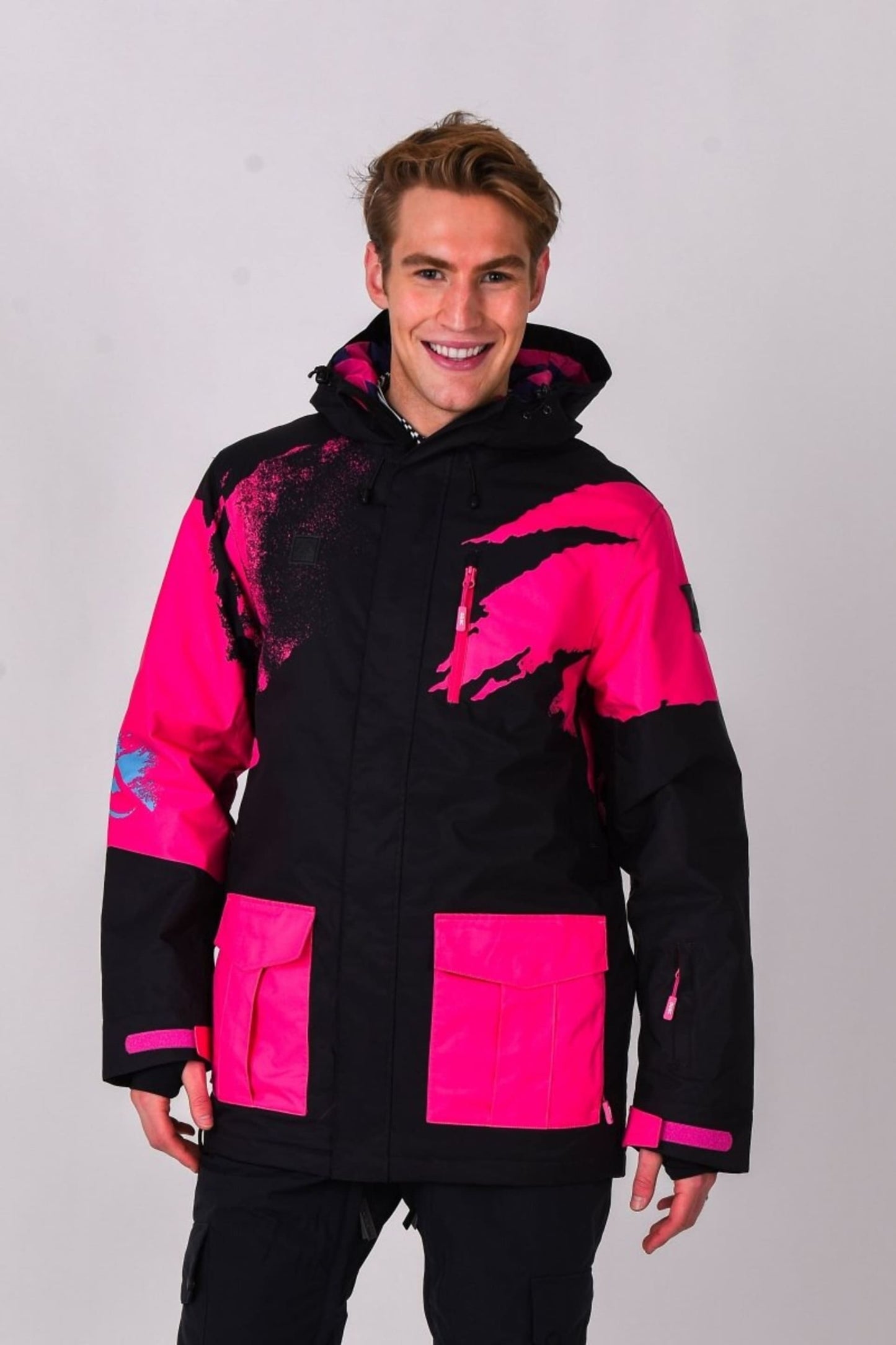 Afterparty Jacket Black & Pink Men'S
