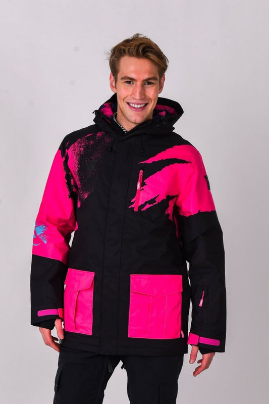 Afterparty Jacket Black & Pink Men'S