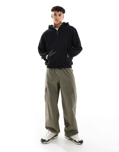 Mens 365 Borg 1/4 Zip Hoodie