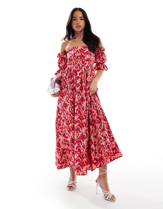 Lovedrobe Abstract Midaxi Dress