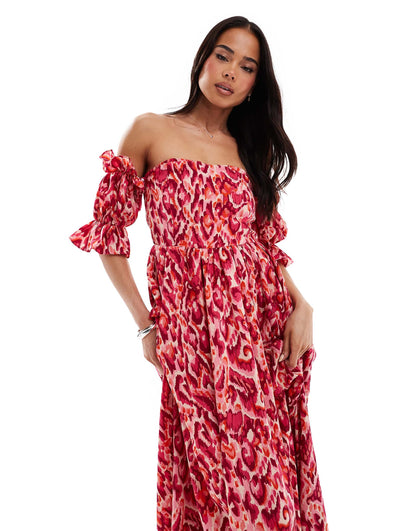 Lovedrobe Abstract Midaxi Dress