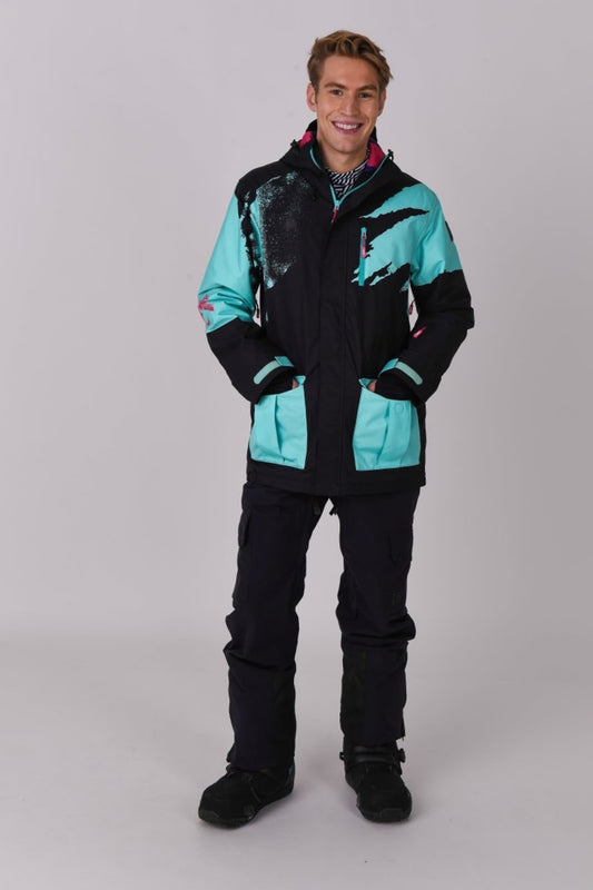 Afterparty Jacket Black & Mint Men'S