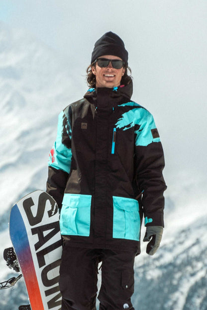 Afterparty Jacket Black & Mint Men'S