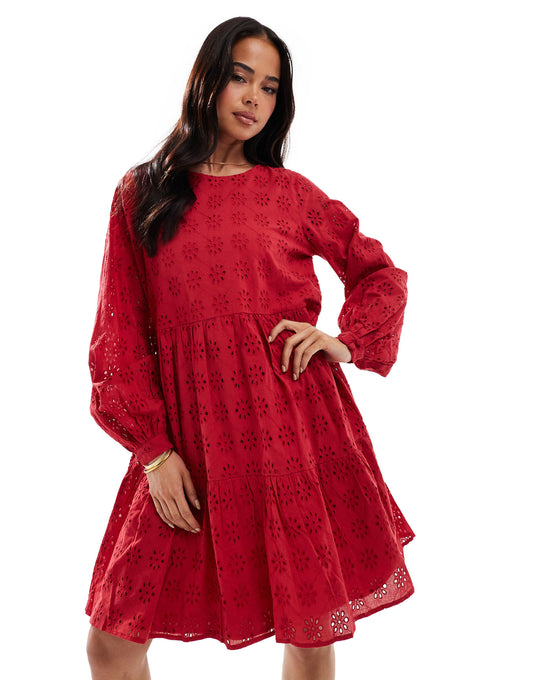 Broderie Smock Dress