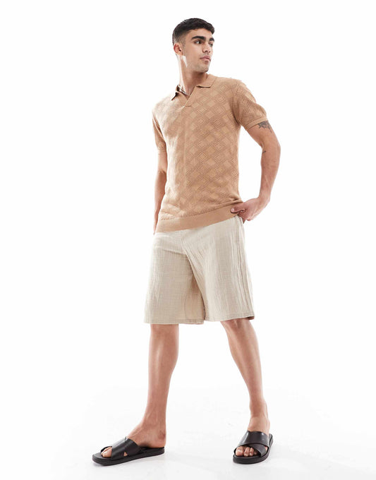 Knitted Polo Shirt