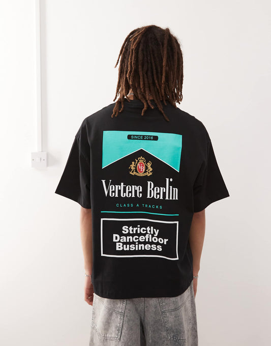 Logo Motif Back Print Oversized T-Shirt