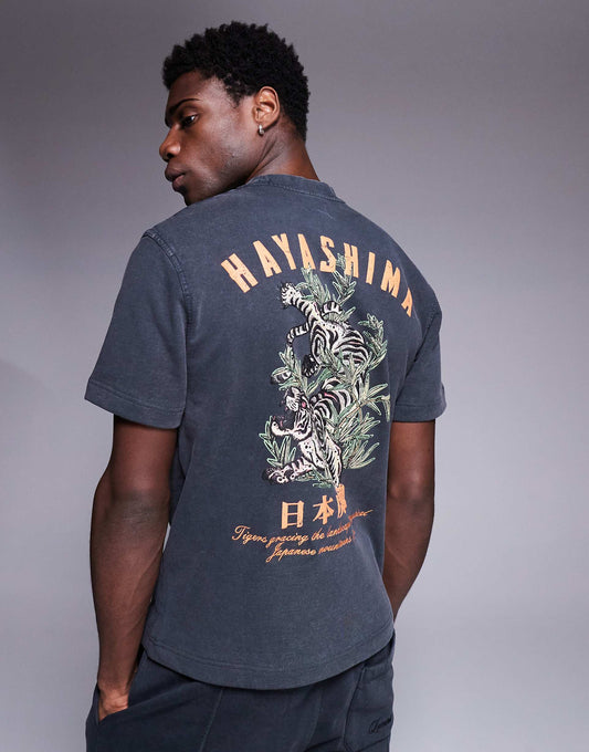 Japanese Back Print T-Shirt Co-Ord