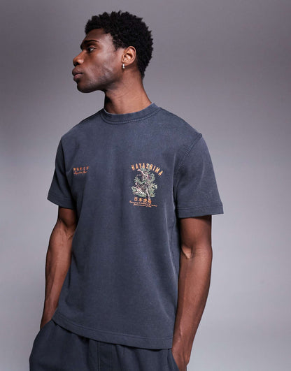Japanese Back Print T-Shirt Co-Ord