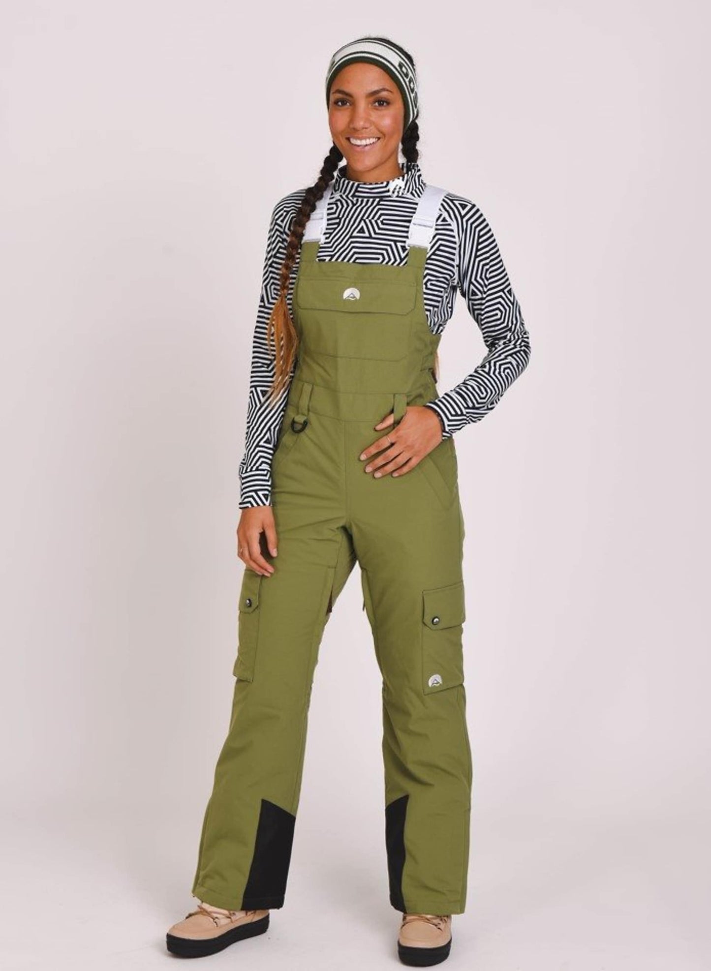 Yeh Girl Bib Pant Khaki