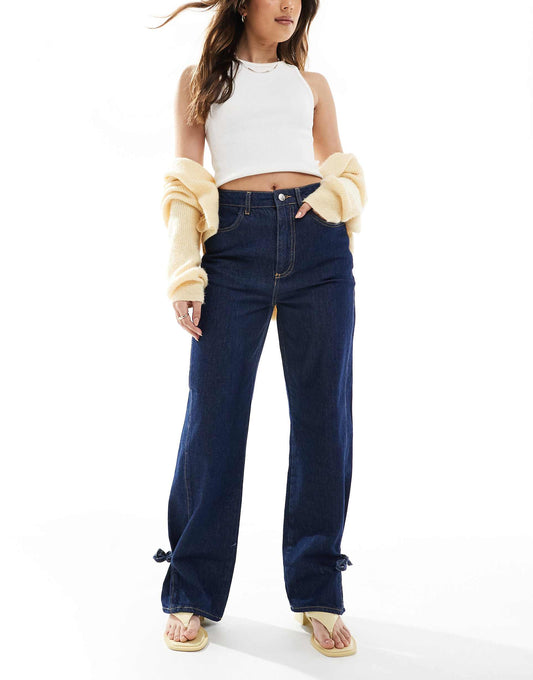 Dad Jean With Tie Up Hem