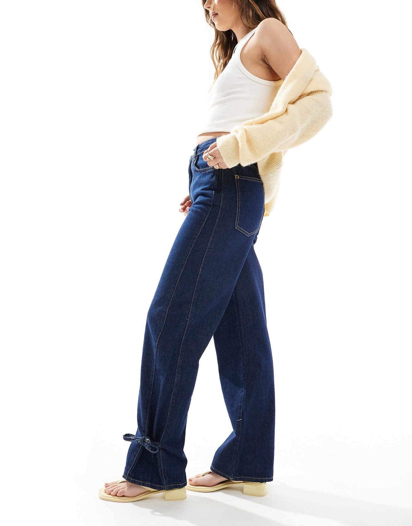 Dad Jean With Tie Up Hem