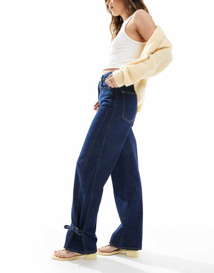 Dad Jean With Tie Up Hem